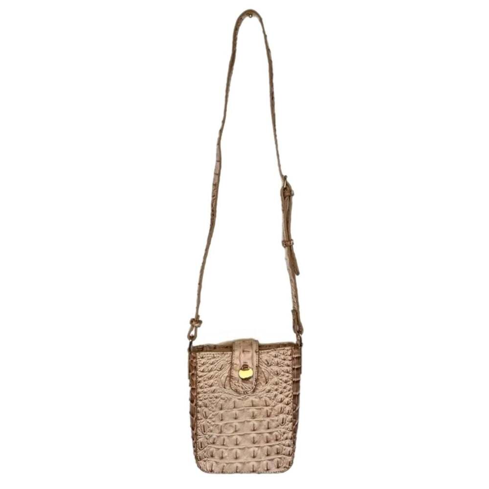 Unbranded Crocodile Embossed Vegan Leather Crossbody Satchel Purse